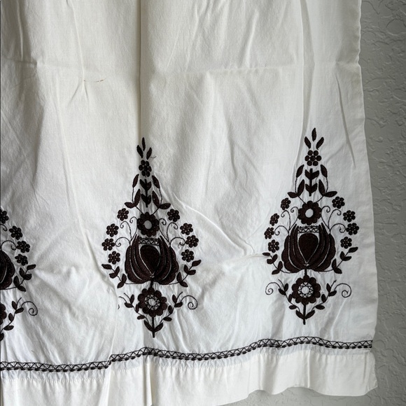 Gap Body White Embroidered 100% Boho Tunic Cotton Dress - Picture 4 of 13